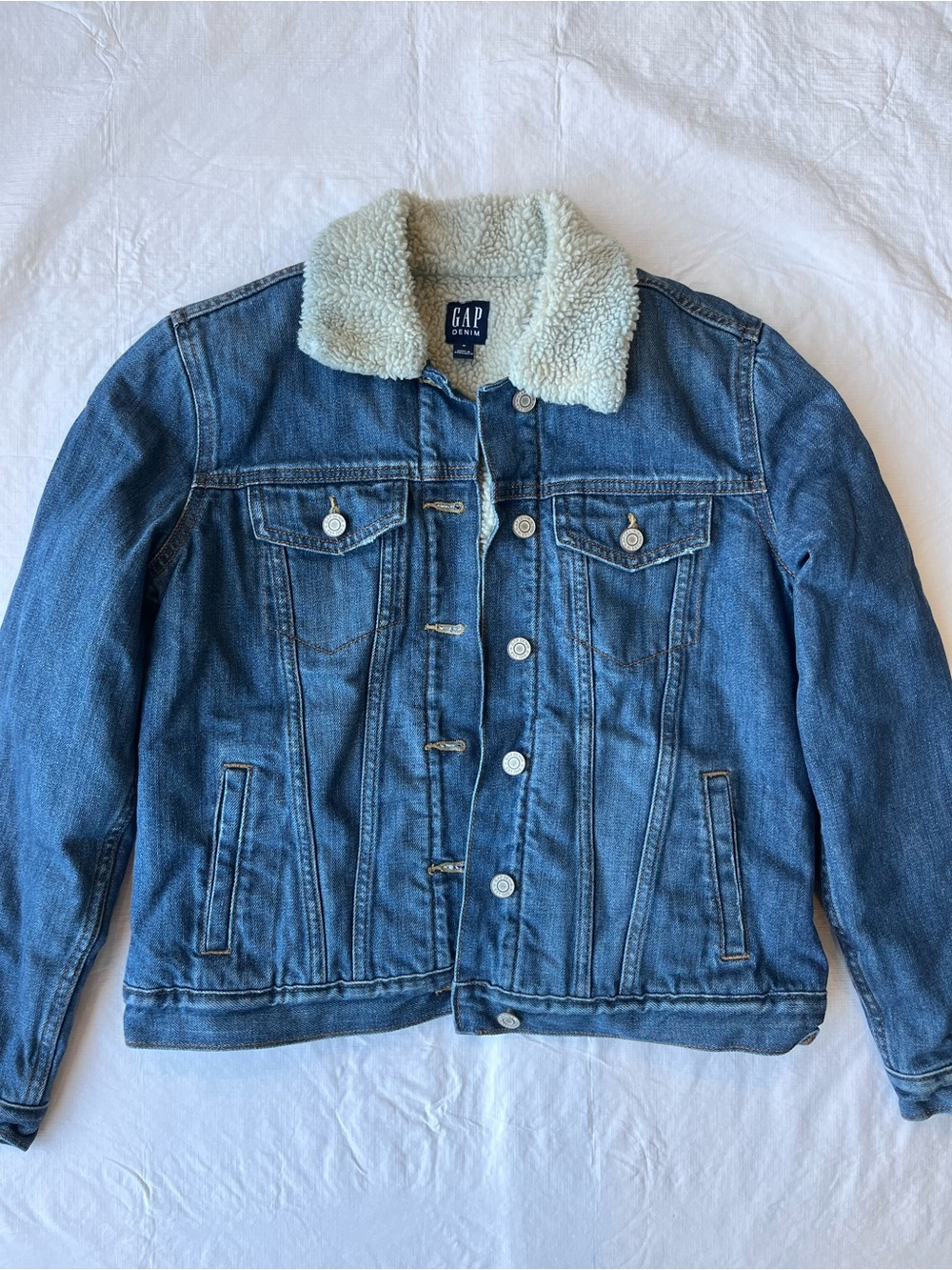 Vintage Gap Sherpa Jean Jacket Y2K